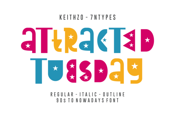 Attracted Tuesday: A Playful Display Font for Makers