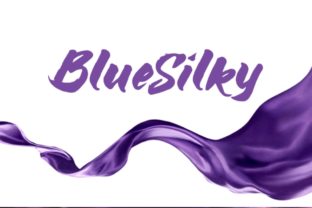 Blue Silky: A Fresh Brush Font for Handmade Labels