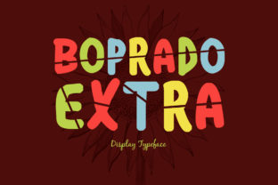 Boprado Extra: A Playful Display Font for Bold Marketing Visuals