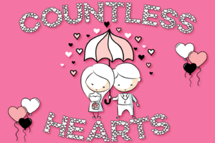 Countless Hearts: A Playful Display Font for Branding Projects