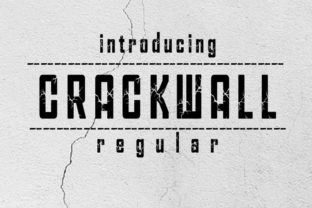Crackwall: A Cracked Display Font for Makers