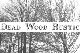 Dead Wood Rustic: A Nature-Inspired Display Font for Makers