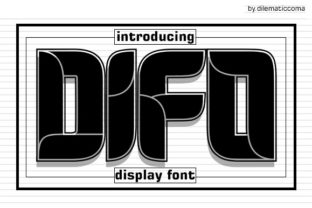 Difo: A Bold Display Font for Digital Branding