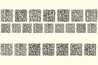 English Arabesque Revival 1900 for Editorial Design