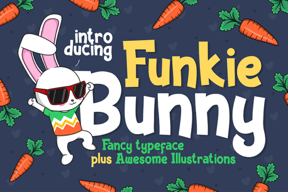 Funkie Bunny: A Whimsical Display Typeface for Editorial Design