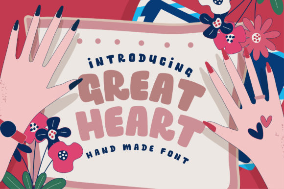Great Heart: A Bold Handmade Font for Brand Builders