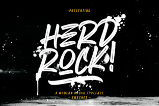 Herrock: A Bold Brush Font for Editorial Impact
