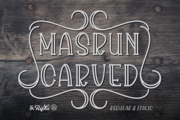 Masrun Carved: A Display Typeface That Makes Your Brand Stand Out