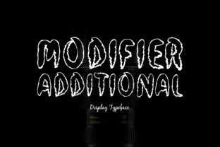 Modifier Additional: A Brush Font for Editorial Design