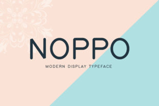 Noppo: A Modern Font for Editorial Design