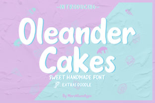 Oleander Cakes: A Brushstroke Display Font for Editorial Design