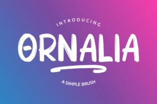 Ornalia: An Artistic Display Font for Editorial Design