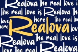 Realova: A Bold Display Typeface for Campaign Creatives