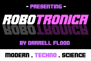 Robotronica: A Sci-Fi Display Font for Bold Editorial Design