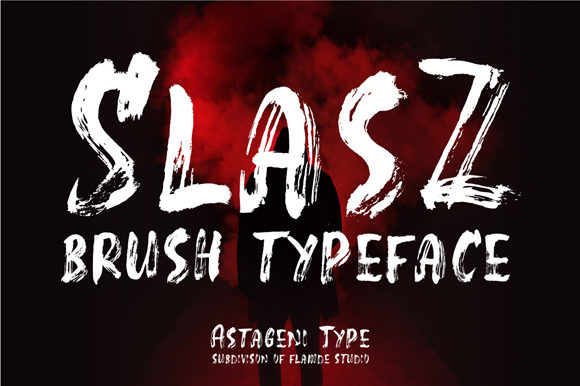 Slasz Brush: A Handmade Display Font for Publishers