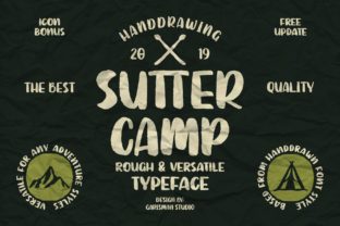 Sutter Camp: A Brushstroke Font for Authentic Brand Stories